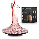 Le Chateau Red Wine Decanter Aerator - Crystal Glass Wine Carafe - Full Bottle Wine Pitcher