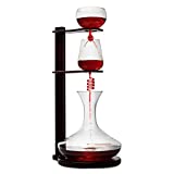 Wine Tower Decanting & Aerator Set by The Wine Savant - 22' H 2250ml - Wine & Whiskey Decanter Set, Carafe, Improves Flavor & Aroma Enhances Bouquet, Wine Gifts, Wine Aerator Pourer Set Wedding Gifts