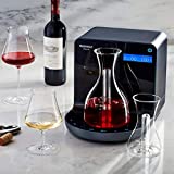 Wine Enthusiast iSommelier Smart Electric Wine Decanter with Bonus Single Glass Carafe - Reduces Decanting Time from Hours to Seconds