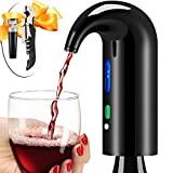 Wine Aerator Electric Wine Decanter and Dispenser One Touch Red -White Wine Accessories Aeration Work with Wine Opener for Beginner Enthusiast -Wine Gift Set