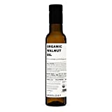 100% Organic Cold-Pressed Walnut Oil 8.5 fl oz - Rich in Omega-3 - Sustainably Grown in Europe