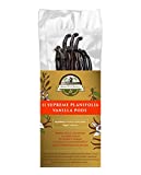 11 Plump Vanilla Beans Grade A - NON-GMO Planifolia Vanilla Bean pods, Vanilla Bean, Vanilla Beans For Making Vanilla Extract Grade A (11 Beans)