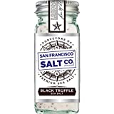 Italian Black Truffle Sea Salt 4 oz. Glass Shaker by San Francisco Salt Company