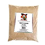 Simba African Teff Flour, 4 Pounds | Perfect for Baking, Flour for Injera | Gluten Free