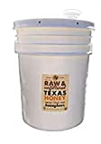 Raw, Unfiltered, Unpasteurized Texas Honey by Desert Creek Honey 5 Gallon (60 lbs) Bulk Bucket Non-GMO, Kosher