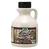 NOW Foods, Certified Organic Maple Syrup, Grade A Dark Color, Certified Non-GMO, Pure, Robust Taste, 16-Ounce
