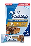 Pure Protein Bars, High Protein, Nutritious Snacks to Support Energy, Low Sugar, Gluten Free, Chocolate Salted Caramel, 1.76oz, 12 Pack
