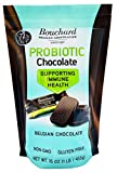 Bouchard Probiotic Dark Belgian Chocolate (72% Cacao) | Individually Wrapped in Resealable Bag | No Soy, No Vanilla, No Nonsense | Non-GMO, Gluten Free, OU-D Kosher