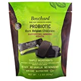 Bouchard Probiotic Dark Belgian Chocolate (72% Cacao) | Individually Wrapped in Resealable Bag | No Soy, No Vanilla, No Nonsense | Non-GMO, Gluten Free, OU-D Kosher