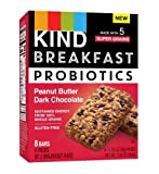 KIND Breakfast Probiotics Peanut Butter Dark Chocolate Bars (Pack of 2)
