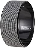 Gaiam Yoga Wheel - Multi-Purpose Yoga Prop & Back Stretcher - Assists with Flexibility, Releasing Tension in Back, Chest, and Spine - Textured Non-Slip Surface, Durable Core - 5'W x 12' Diameter