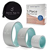 Zenith Yoga Co Yoga Wheel Set of 3 Yoga Wheel Set is Great for Back Pain Relief, Stretching and Assisting with Yoga Poses Deepen Your Yoga Practice with Foam Yoga Roller Kit 6, 10, 13 inch