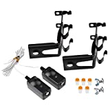 Replacement Saftey Sensors & Brackets for Liftmaster Chamberlain Sears Garage Openers (801CB-P, 41A5034)