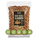 Raw Almond 48 oz (3 lb) | Natural | Whole | No PPO | Non-GMO | No Herbicide | Healthy Protein boost | Premium Quality | Try the difference!!