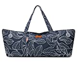 ELENTURE Extra Large Yoga Mat Tote Bag, Yoga Carrier Sling Bag with Multi-Functional Storage Pockets for Sports Gym Pilates (with Yoga Mat Carrying Strap)