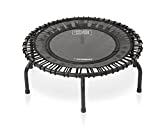 JumpSport 220 In Home Cardio Fitness Rebounder - Mini Trampoline with Premium Bungees, Workout DVD, and Online Access to Video Workouts - Safe, Sturdy and Gentle on the Body