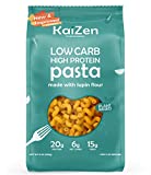Kaizen Low Carb Pasta - High Protein, Keto Friendly, Plant Based, Made with High Fiber Lupin Flour - 8 ounces (Pack of 3)