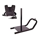 miR Heavy Duty Weighted Power Speed Training Sled with Shoulder Harness, Black