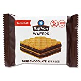 Rip Van Dark Chocolate Wafer Cookies - Keto Snacks - Non-GMO Snack - Healthy Snacks - Low Carb & Low Sugar Easter Treats (2g) - Low Calorie Snack - Vegan - 16 Count