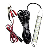 12V 120 LED Submersible Fishing Light Underwater Fish Finder Lamp, Night Fishing Lure Bait Finder Crappie Boat Ice Fishing Light Attractants More Fish in Freshwater & Saltwater, with 6M Power Cord