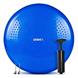 URBNFit Wobble Cushion - Balance Disc for Core Stability, Strengthening, Physical Therapy Exercise, Office Chair or Kids Classroom - Sensory Wiggle Seat Pad w/ Air Pump - Blue