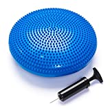 Black Mountain Products Exercise Balance Stability Disc with Hand Pump, Blue