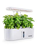 iDOO Hydroponics Growing System Up to 19.72', 10 Pods Indoor Herb Garden with Grow Light, Plants Germination Kit with Pump, Automatic Timing