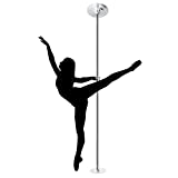 Nouva 45mm Professional Stripper Dance Pole, Spinning or Static Dancing Pole Set Kit Height Adjustable and Removable for Fitness Exercise Dance Home Pub Party Gym