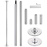 AW 9.25 FT Spinning Static Dancing Pole Kit Portable Dancing Pole Stripper Pole for Home Exercise, Max 1102 Lbs