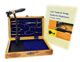 Colorado Anglers Fly Tying Kit with 8 Fly Tying Tools - Fly Fishing Combo Set with Bobbin, Threader, Bodkin, Dubbing Twister, Hackle Pliers, Scissors, & Whip Finisher - The Ultimate Fishing Tool Kit