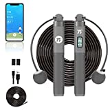 75 75PAI Smart Jump Rope for Fitness, Weighted Cordless Speed Jumping Rope for Men Women or Kids with Calorie Counter and APP Data Analysis, Adjustable Length, Digital Workout Skipping Rope