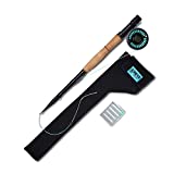 REYR Gear - First CAST Fly Rod, Telescoping Travel Fly Rod and Reel Combo, Portable Fly Fishing Gear for Traveling and Backpacking, 6WT Fishing Rod Black Reel Right-Hand Rod, Left-Hand Retrieve