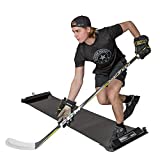 Better Hockey Extreme Slide Board - Portable IceHockey Training Aid, For Stamina, Endurance, Strength, Agility and Speed - Used by the Pros, Adjustable Length, With 3 pair of Booties, Size S, M, and L