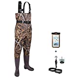 FISHINGSIR HISEA Fishing Waders for Men with Boots Womens Chest Waders Waterproof for Hunting with Boot Hanger