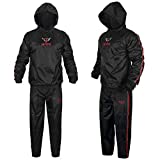Jayefo Sauna Sweat Suit For Men & Women Boxing MMA Fitness Weight Loss With Hood (L)