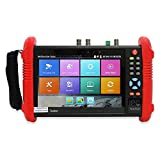 Wsdcam 7 Inch All in One IPS Touch Screen IP Camera Tester Security CCTV Tester Monitor with SDI/TVI/AHD/CVI/POE/WIFI/4K H.265/1080p HDMI in&Out/RJ45-TDR/Firmware Update Upgraded 9800ADHS-Plus
