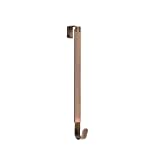 Sattiyrch Adjustable Wreath Hanger, Brushed Copper Metal Over Door Hook from 15-25 Inch,Holds up to 20 lbs