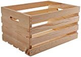 Houseworks 67140 18' Lx12.5 Wx9.5 H Large Crates & Pallet Wood Crate