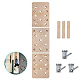 TRENDBOX Climbing Holds, 3 Pack 12'x16' 23 Holes Climbing Pegboard, Rock Climbing Holds with Durable Climbing Wall Training Ladder, Trainer for Exercise and Fitness Home Gyms