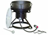 King Kooker 1720 17-1/2-Inch Outdoor Cooker with 5 Gallon Cast Iron Jambalaya Pot Package