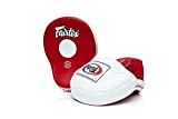 Fairtex FMV9 Contoured Focus Punch Pad Mitts (Red/White)
