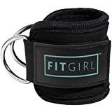 FITGIRL - Ankle Strap for Cable Machines and Resistance Bands, Work Out Cuff Attachment for Home & Gym, Booty Workouts - Kickbacks, Leg Extensions, Hip Abductors, for Women Only (Mint)