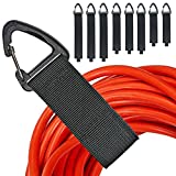 Extension Cord Organizer(8 Pack), Extension Cord Holder for Garage Organization and Storage, Heavy Duty Storage Straps for Cables, Hoses and Ropes, with Triangle Buckle for Hanging, Design Patent