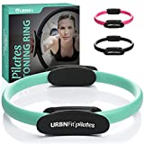 URBNFit Pilates Ring - 12' Magic Circle w/Dual Grip, Foam Pads for Inner Thigh Workout, Toning, Fitness & Pelvic Floor Exercise - Yoga Rings w/Bonus Exercise Guide