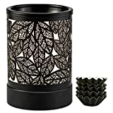 ElusiaKa Wax Melt Warmer Metal Oil Burner Electric Wax Candle Warmer Burner Melter Fragrance Warmer for Home Office Bedroom Aromatherapy Gift& Décor(2 Bulbs Included)
