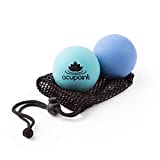 Acupoint Physical Massage Therapy Lacrosse Ball Set - Ideal for Yoga, Deep Tissue Massage, Trigger Point Therapy and Myofascial Release Physical Therapy Equipment Uses: Back, Foot Plantar Fasciitis