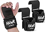Weight Lifting Hooks Grips with Wrist Wraps & Straps Powerlifting Weightlifting Gloves Grip & Wrist Support for Deadlifts & Everyday Gym Workout