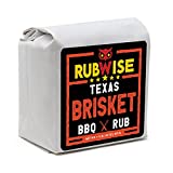 Texas Style Brisket BBQ Rub by RubWise | BBQ Rub & Spices for Smoking and Grilling | Beef Seasoning Dry Rub | Smokey & Savory Barbecue and Grill Blend | Great on Brisket, Steaks, Ribs & Burgers (1lb)
