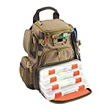 Wild River by CLC WT3503 Tackle Tek Recon Lighted Compact Tackle Backpack & Four PT3500 Trays, Clear, Water-Resistant Phone Storage