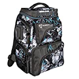 Evolution Fishing Largemouth Double Decker 3600 Tackle Backpack - Water Camouflage, Outdoor Rucksack w/ 3 Fishing Trays, Padded Handle, Fishing Backpack, Tackle Storage